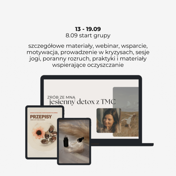 mockup do kursu jesienny detox z TMC
